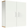 HÄNGESCHRANK 60/60/18 cm  - Honigeiche/Weiss, Modern, Holzwerkstoff/Metall (60/60/18cm) - MID.YOU