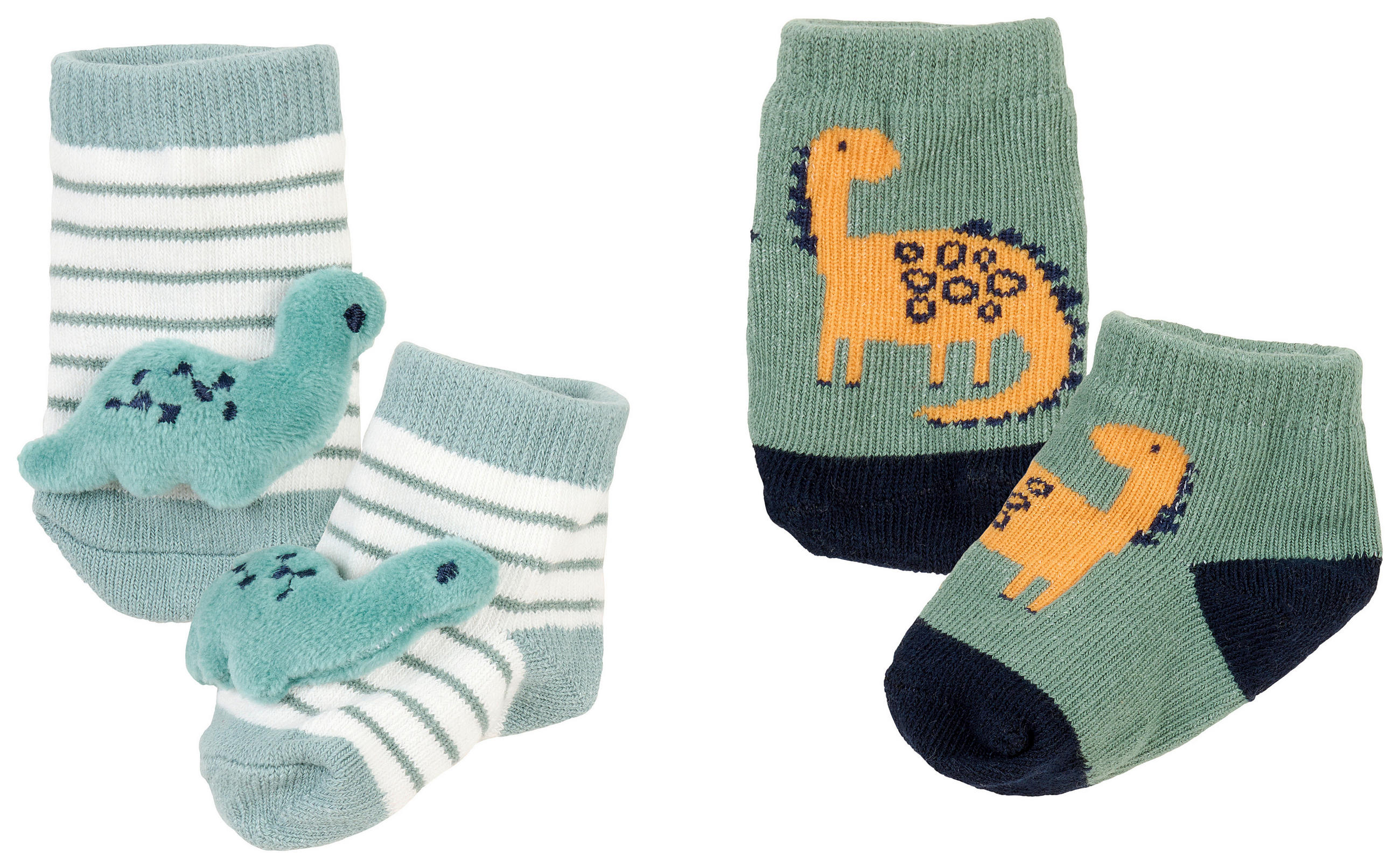 PONOŽKY - oranžová/biela, Basics, textil (0-6 Mnull) - Patinio