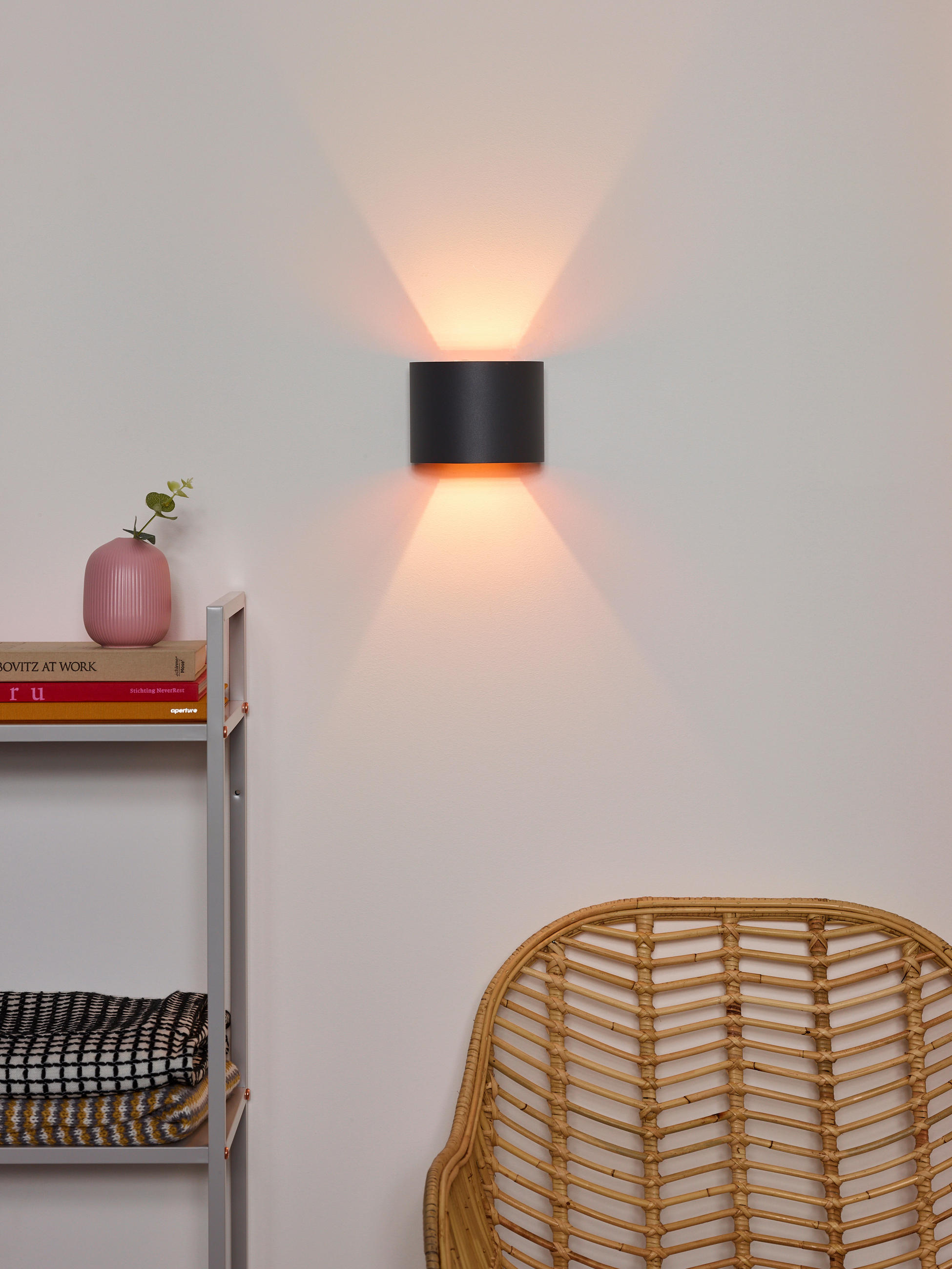 LED-WANDLEUCHTE Xio 11/13/9.7 cm   - Grau, Design, Metall (11/13/9.7cm) - Lucide