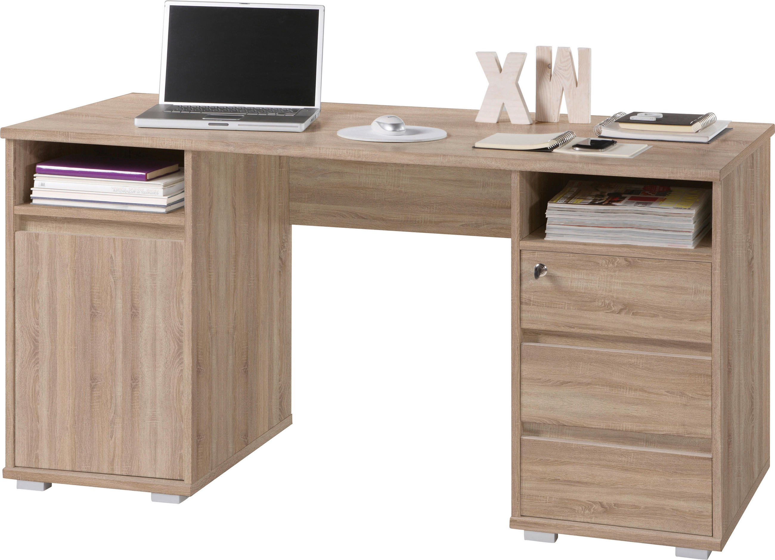 PISAĆI STOL hrast Sonoma drvni materijal - hrast Sonoma, Design, drvni materijal (145/74/65cm) - Xora