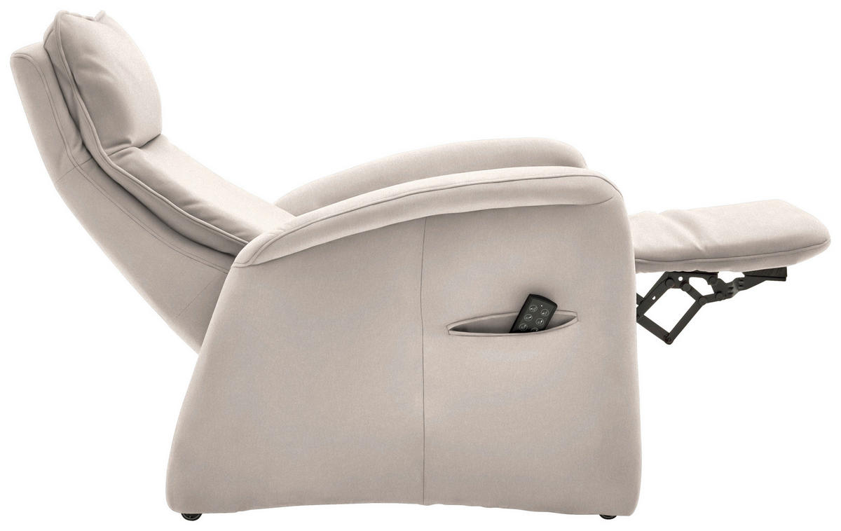 FERNSEHSESSEL in Chenille Beige  - Beige, Konventionell, Kunststoff/Textil (79-83/108/87cm) - Valdera