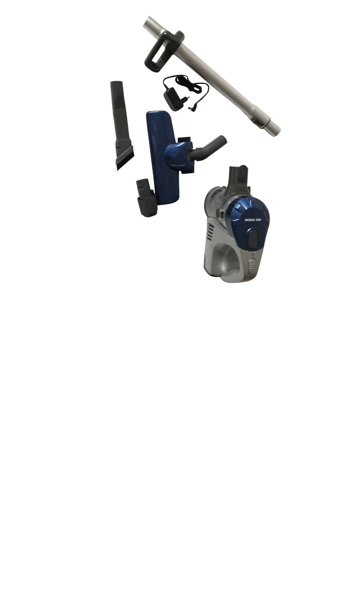 SLADDLÖS HANDDAMMSUGARE - blå/grå, Klassisk, plast (25,0/23,5/98-129cm) - Atrigo