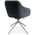 ARMLEHNSTUHL  in Aluminium Bouclé  - Dunkelgrau/Alufarben, Design, Textil/Metall (58/81,5-84,5/60cm) - Johann Jakob