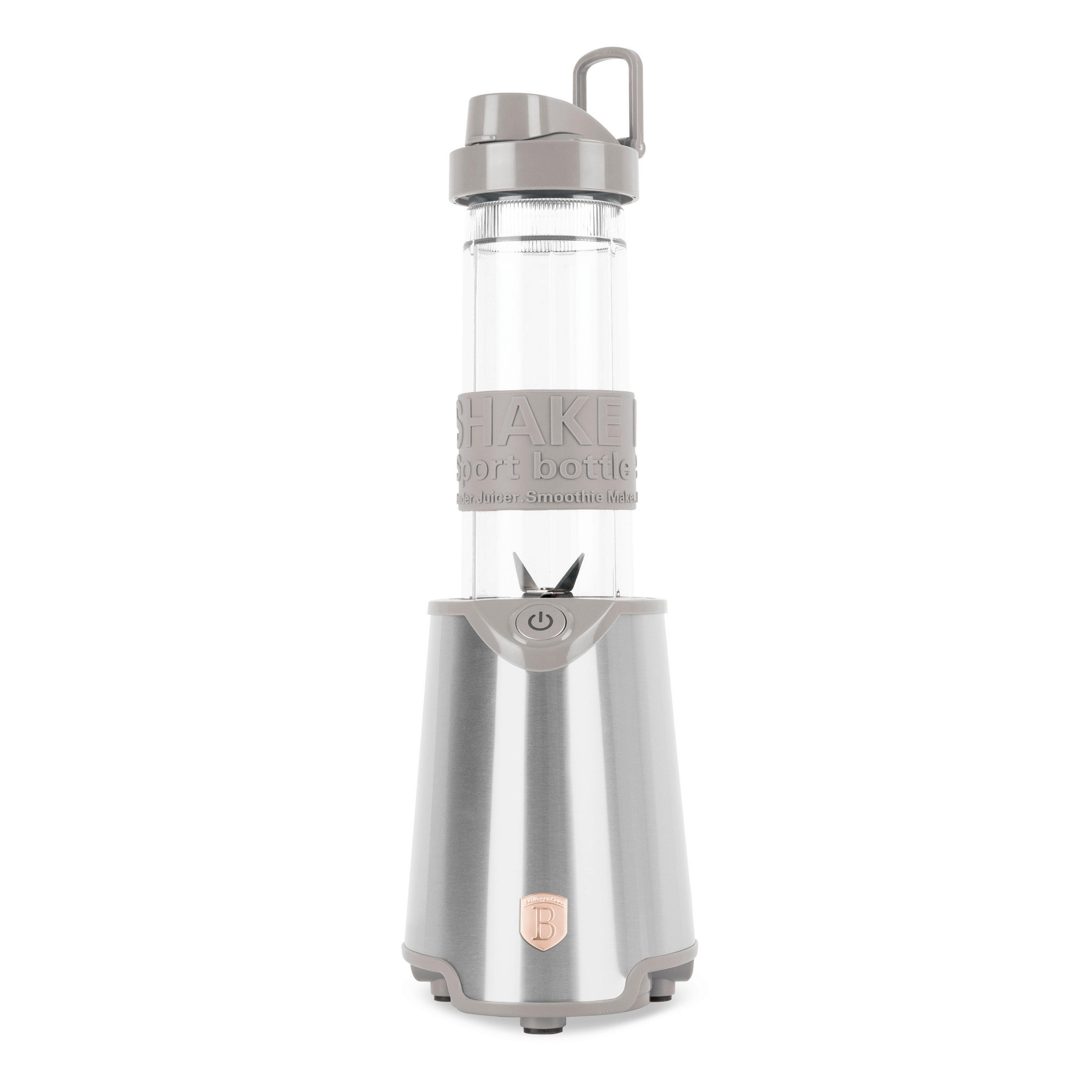 SMOOTHIE KÉSZÍTŐ - ezüstszínű/taupe, Basics, műanyag/fém (0,570l) - Berlinger Haus