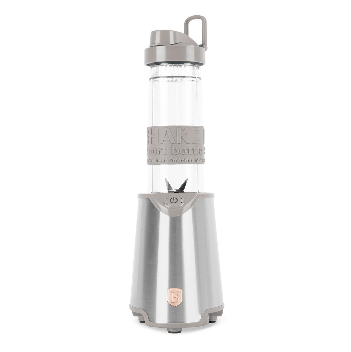 SMOOTHIE KÉSZÍTŐ - ezüstszínű/taupe, Basics, műanyag/fém (0,570l) - Berlinger Haus