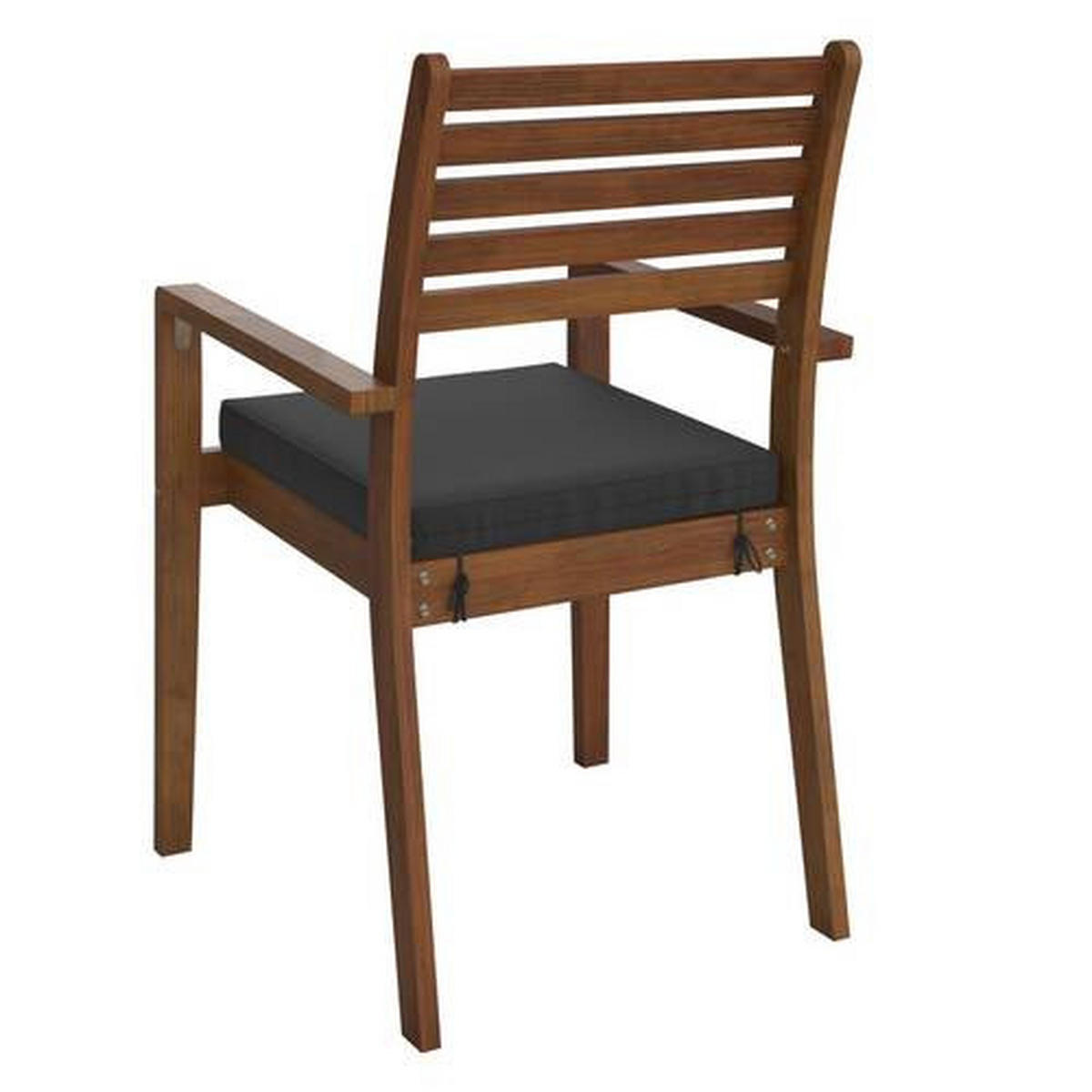 GARTENTISCHGRUPPE  - Anthrazit/Teakfarben, MODERN, Holz/Textil (90/65/75/82/90/62cm) - Ambia Garden