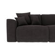 ECKSOFA in Lederlook Dunkelbraun  - Chromfarben/Dunkelbraun, KONVENTIONELL, Kunststoff/Textil (293/195cm) - Carryhome