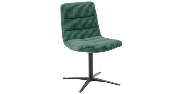 STUHL - Schwarz/Grün, Design, Textil/Metall (52/88/66cm) - Dieter Knoll