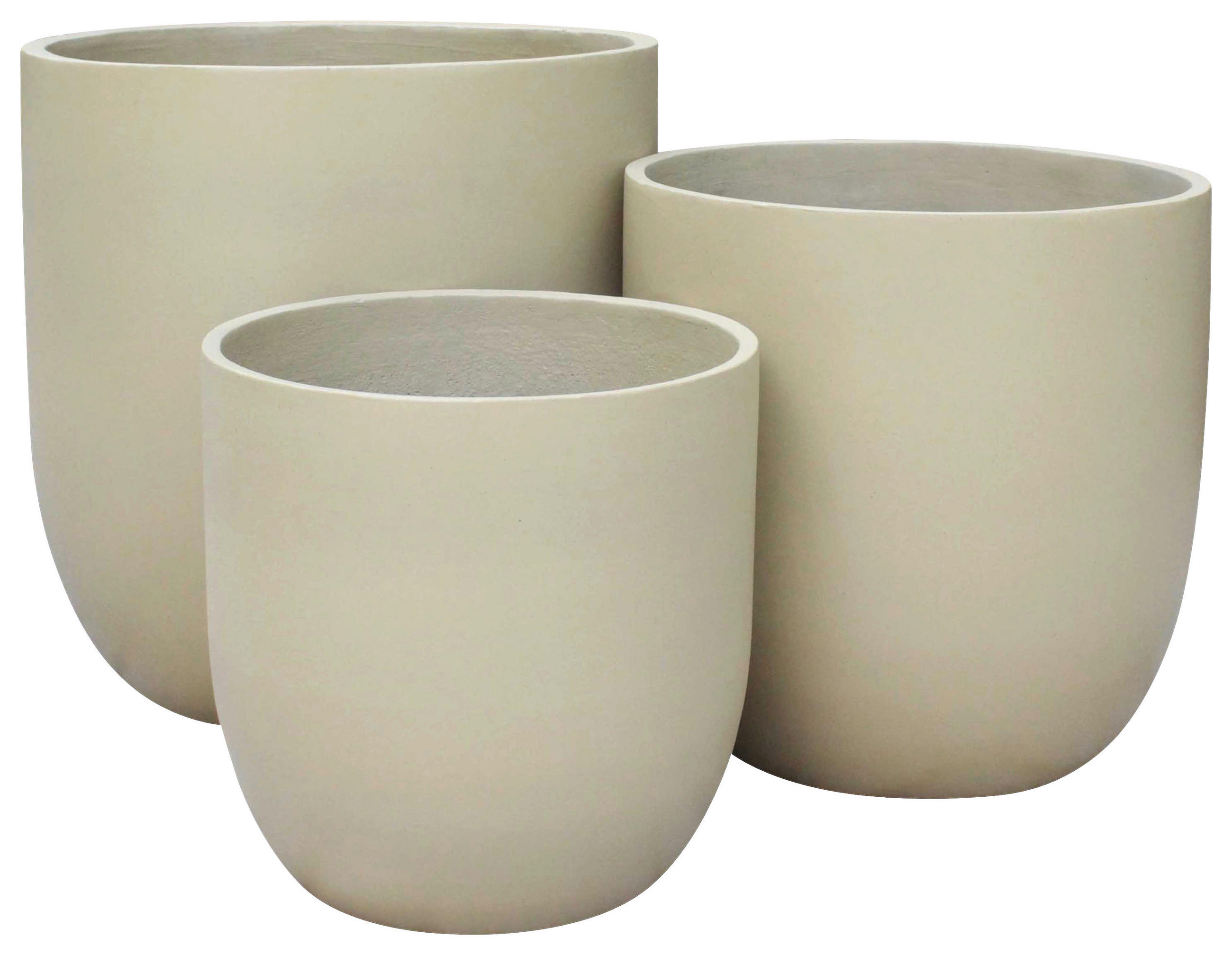 OBAL NA KVĚTINÁČ keramika, 35/35 cm - pískové barvy, Basics, keramika (35/35cm) - Ambia Home
