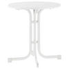 GARTENTISCH 70/70/72 cm Holzwerkstoff rund  - Weiß, MODERN, Holzwerkstoff/Metall (70/70/72cm) - Sieger