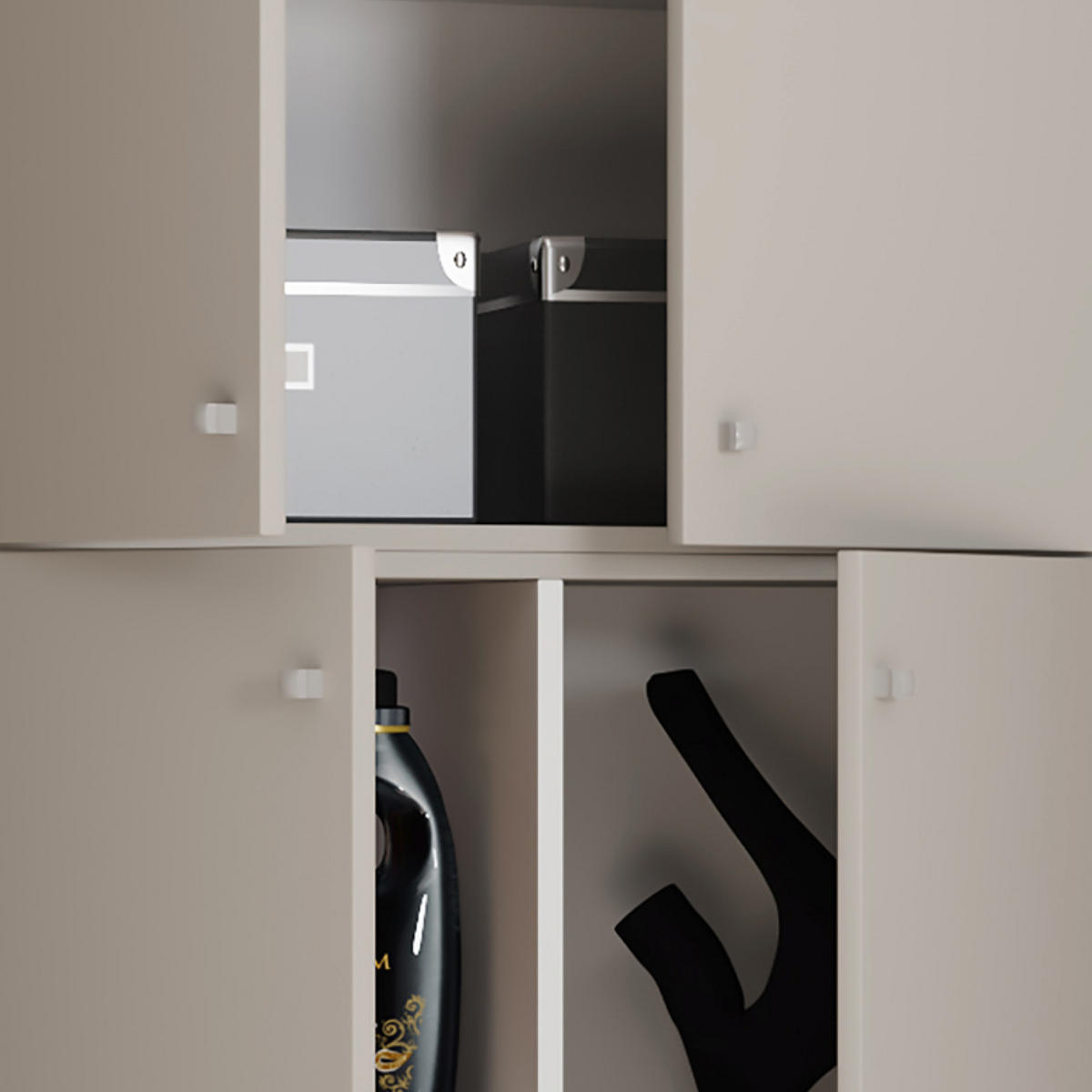MEHRZWECKSCHRANK 70/240/39 cm  - Grau, Modern, Holzwerkstoff/Kunststoff (70/240/39cm) - MID.YOU