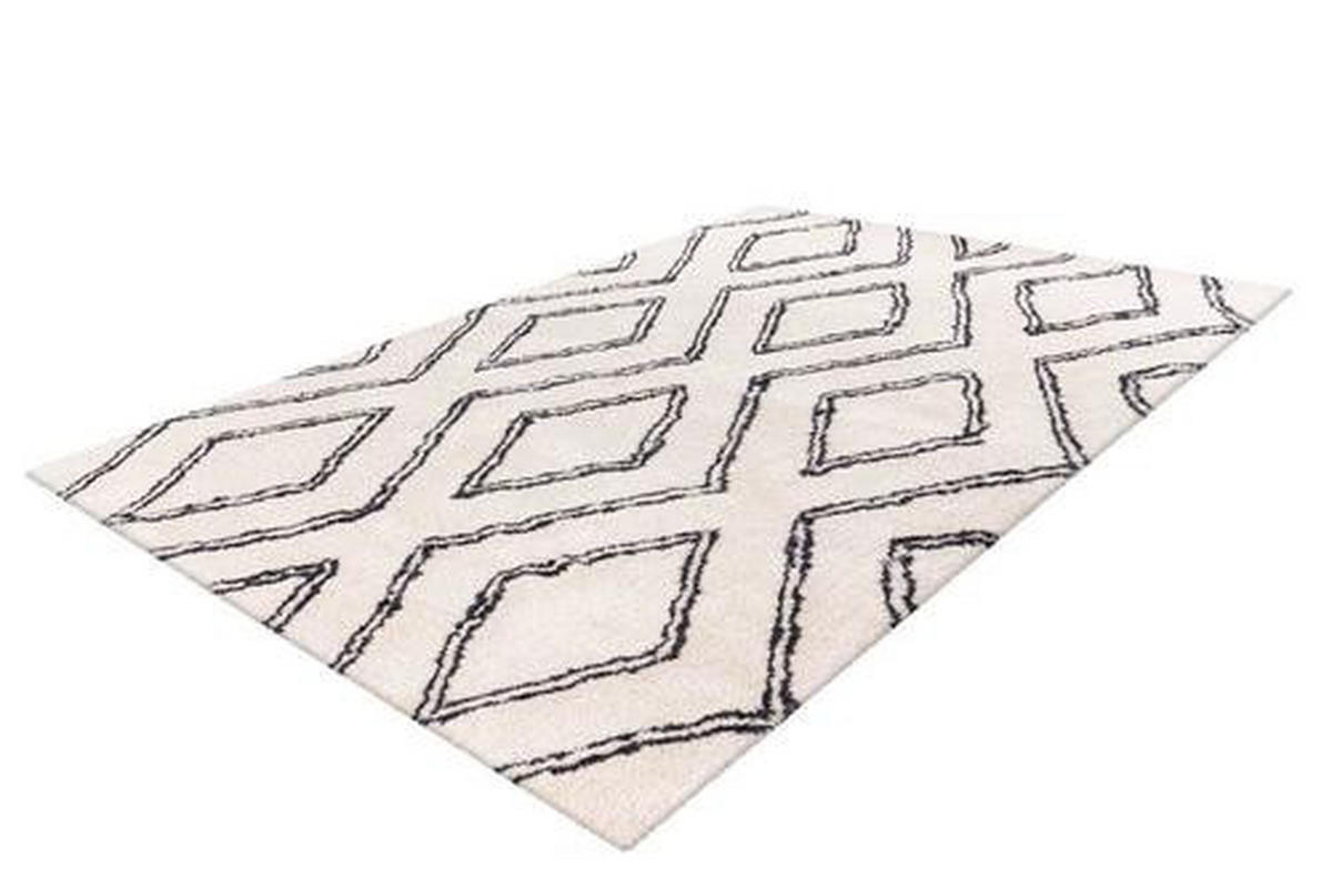 KOBEREC S VYSOKÝM VLASOM, 120/170 cm, biela - biela, Design, textil (120/170cm)