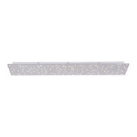 DECKENLEUCHTE Sparkle 100/25/4 cm   - Silberfarben, Design, Metall (100/25/4cm)