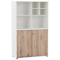 AKTENSCHRANK 100,1/167,2/41 cm  - Wildeiche/Weiß, MODERN, Holzwerkstoff (100,1/167,2/41cm) - MID.YOU