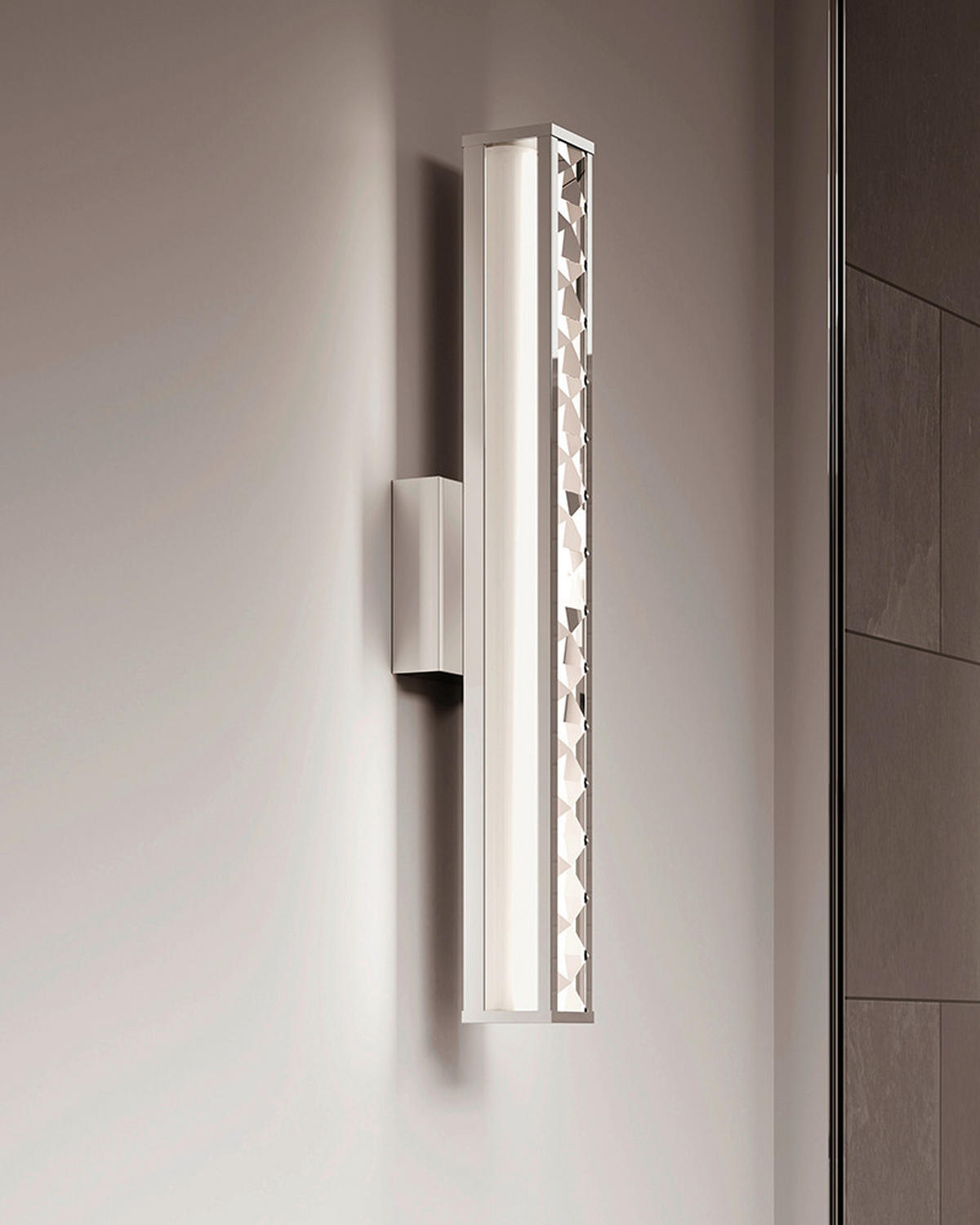 VÄGGLAMPA FÖR BADRUM Elstead Jessie 59.7/12.7/10.2 cm   - kromfärg, Basics, metall (59.7/12.7/10.2cm) - Elstead Lighting