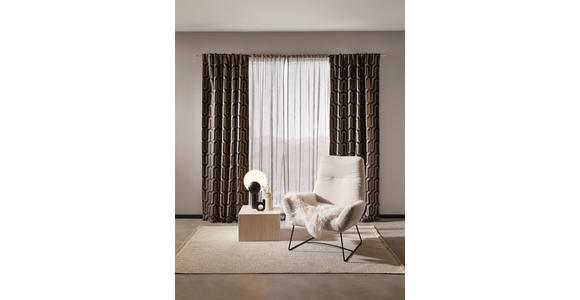 FERTIGVORHANG  blickdicht  140/245 cm   - Goldfarben/Schwarz, Design, Textil (140/245cm) - Dieter Knoll