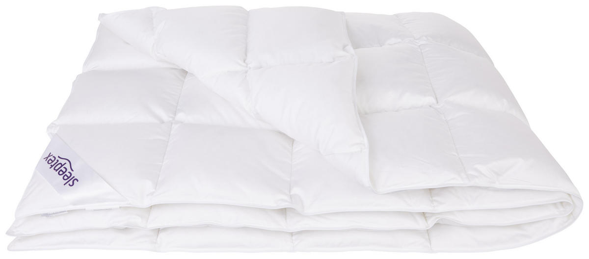 CELOROČNÁ PRIKRÝVKA, 140/200 cm, páperie - biela, Basics, textil (140/200cm) - Sleeptex