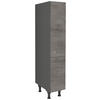 APOTHEKERSCHRANK 30/168/58 cm  in Schieferfarben  - Schieferfarben/Edelstahlfarben, MODERN, Holzwerkstoff/Metall (30/168/58cm) - Nobilia