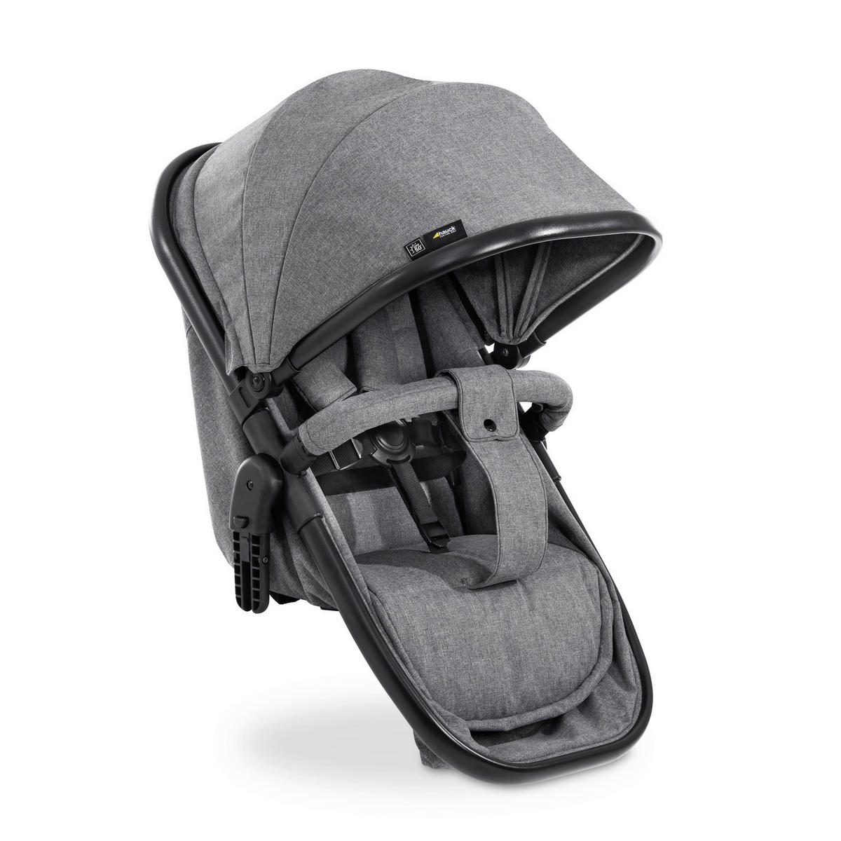 ZWILLINGSWAGEN ATLANTIK TWIN  - Schwarz/Grau, Basics, Textil/Metall (125/64/108cm) - Hauck