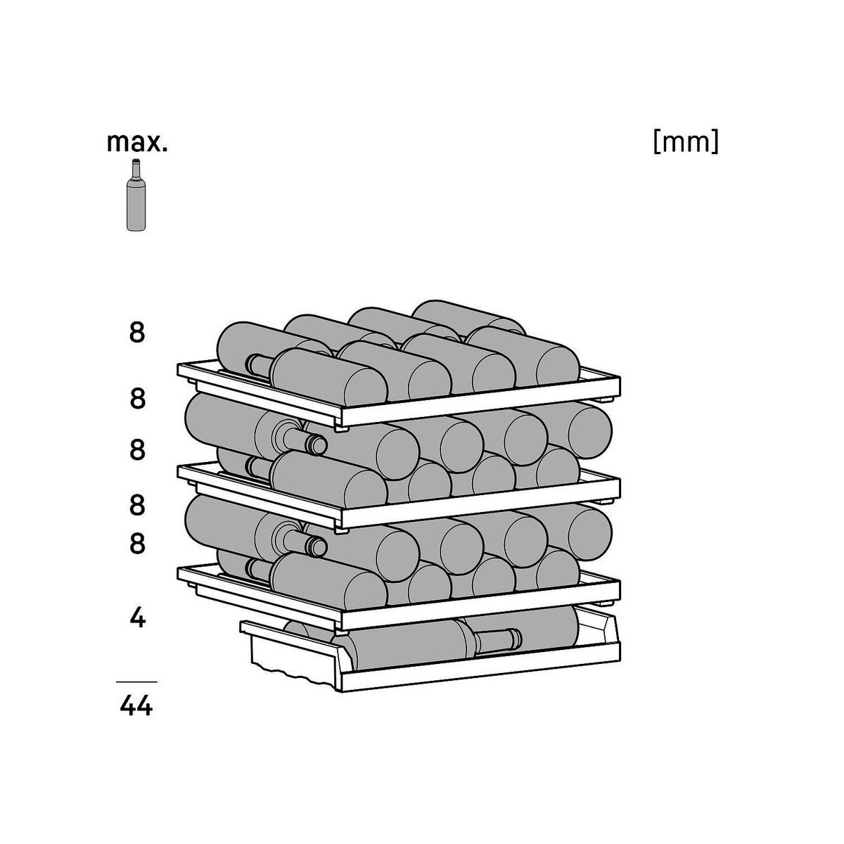 WEINKÜHLSCHRANK UWPRI 3661  - Schwarz, Basics, Glas/Metall (59,7/81,9/56,4cm) - Liebherr