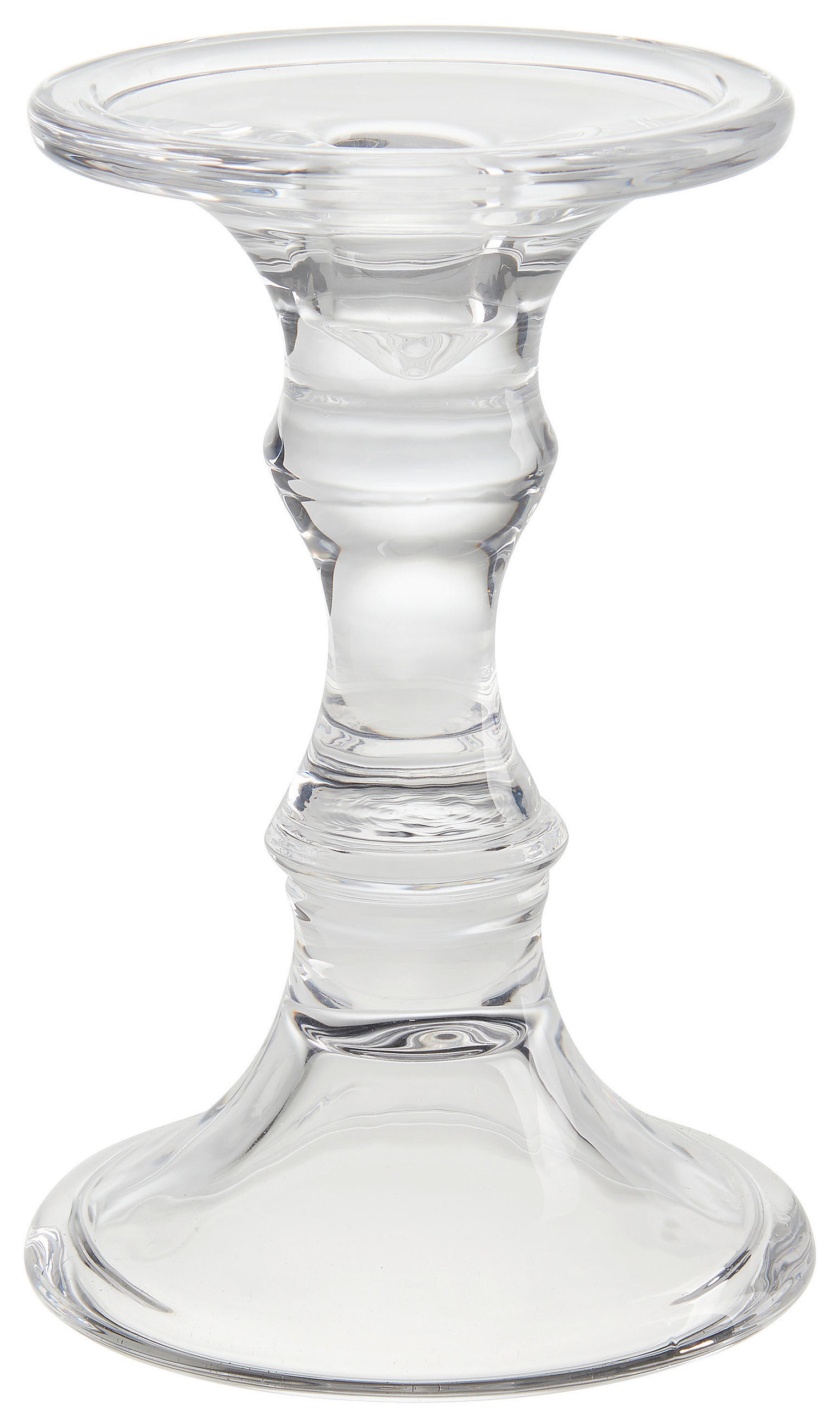 STOJAN NA SVIEČKU  sklo - priehľadné, Basics, sklo (12/18cm) - Ambia Home
