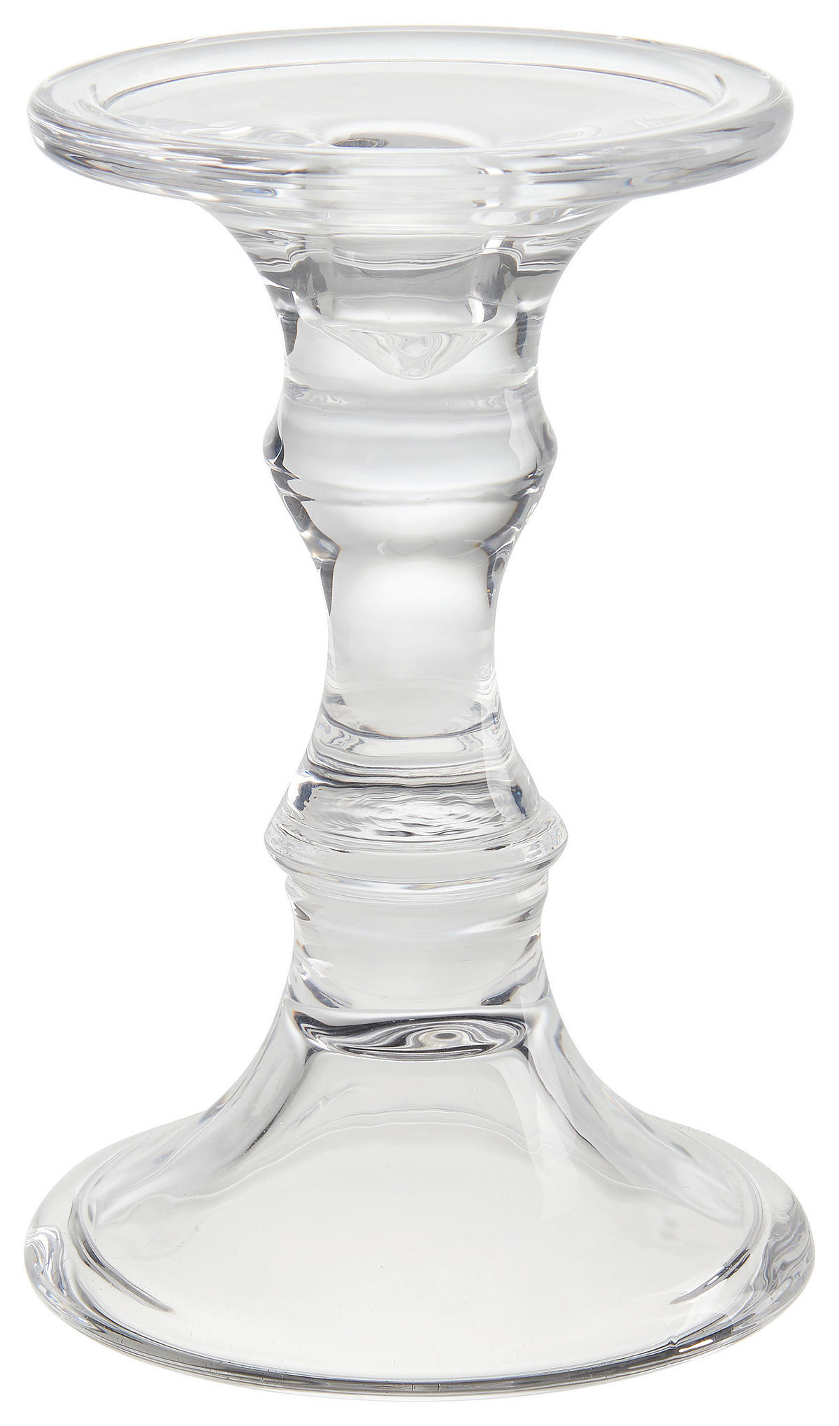 STOJAN NA SVÍČKY  sklo - průhledné, Basics, sklo (12/18cm) - Ambia Home