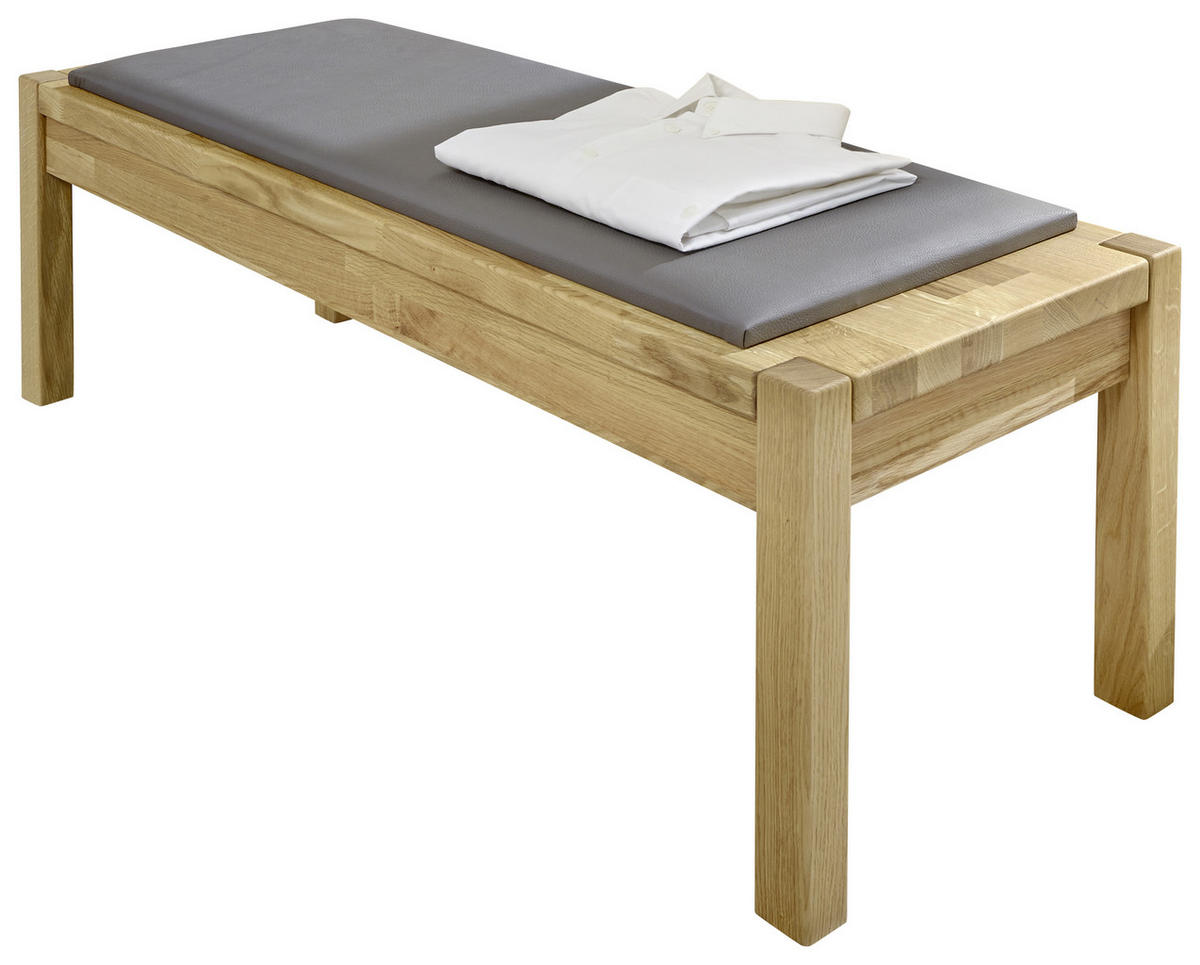 ÜLŐPAD - barna/tölgyfa, Design, textil/fa (120/46,3/40cm) - Dieter Knoll