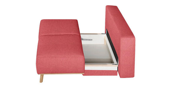 BOXSPRINGSOFA in Rot  - Rot, Design, Holz/Textil (203/97/107cm) - Dieter Knoll