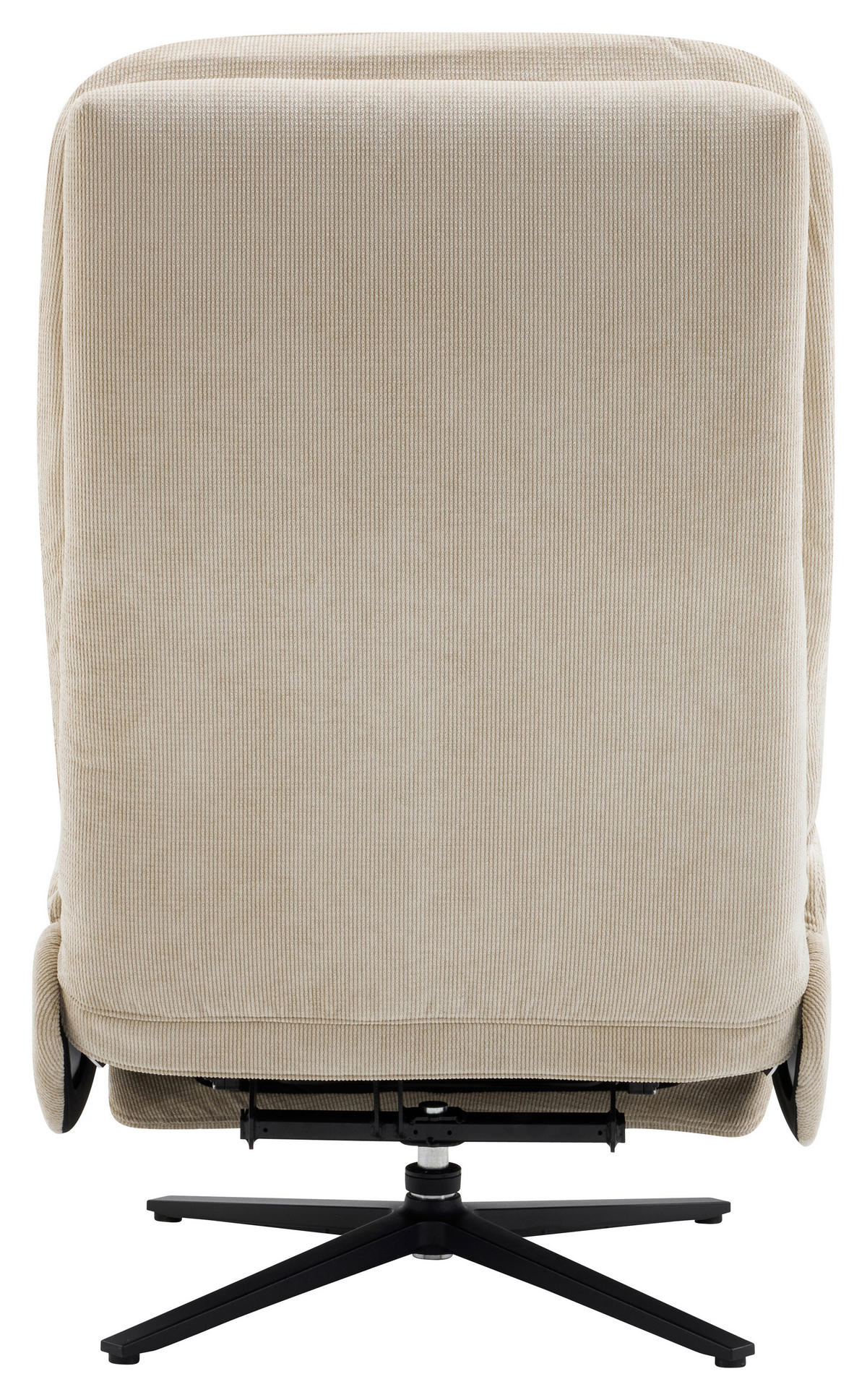 RELAXSESSEL NORA Webstoff    - Beige/Schwarz, Design, Textil/Metall (68/113/84cm) - Livetastic