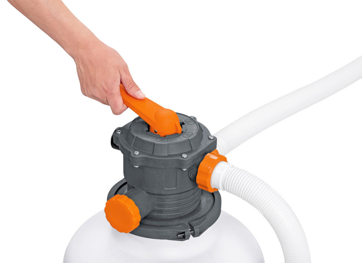 PÍSKOVÉ FILTRAČNÍ ČERPADLO 71/48,5/75 cm - šedá/oranžová, Konvenční, kov/plast (71/48,5/75cm) - Bestway