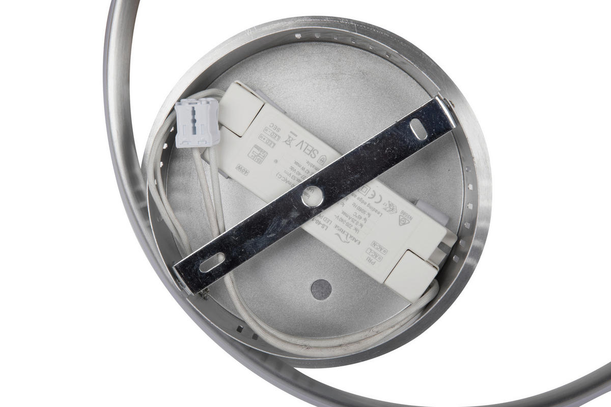 LED-TAKLAMPA 43 W 56/24 cm  - vit/silver, Design, metall/plast (56/24cm) - Ambiente