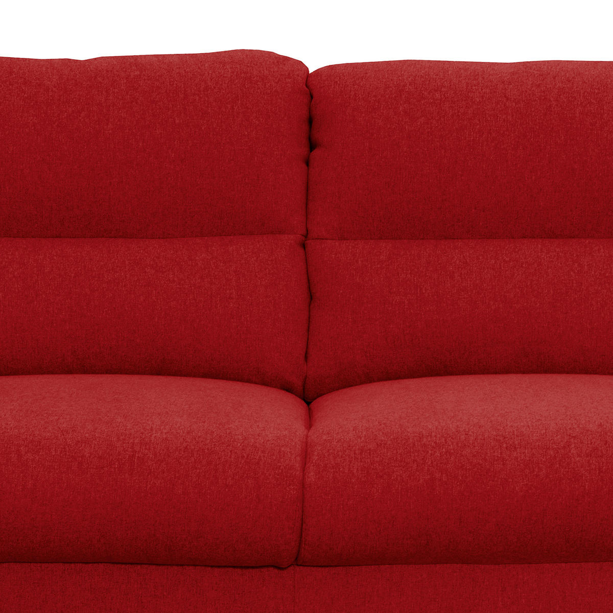 2-SITZER-SOFA in Webstoff Rot  - Buchefarben/Rot, Design, Holz/Textil (158/87/88cm) - Livetastic