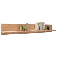 WANDBOARD Gaborone Holz, Holzwerkstoff Eiche furniert, massiv Eichefarben  - Eichefarben, Design, Holz/Holzwerkstoff (160/24/22cm) - Livetastic