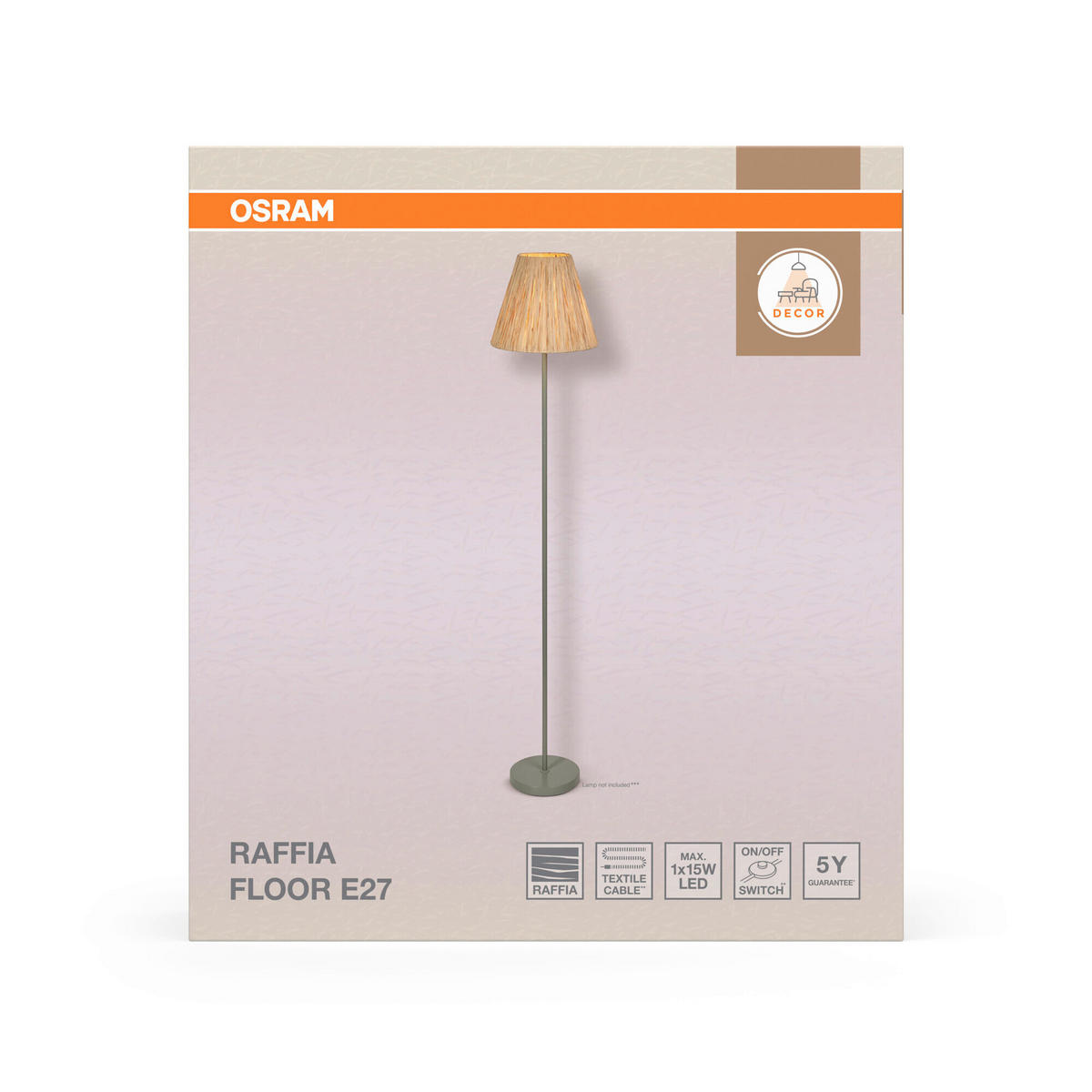 STEHLEUCHTE 30/160 cm    - Basics, Glas/Metall (30/160cm) - Osram