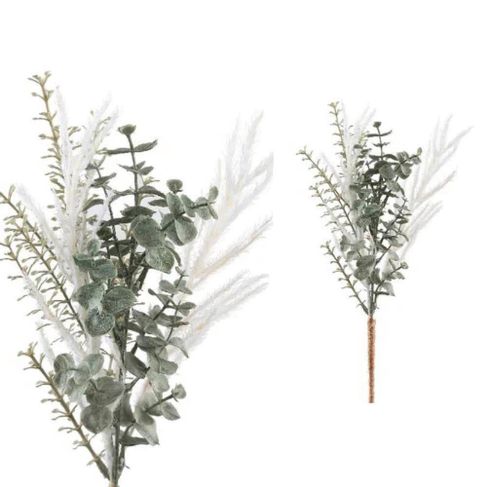 UMETNA ROŽA - zelena, Basics, umetna masa (34/15/25cm)