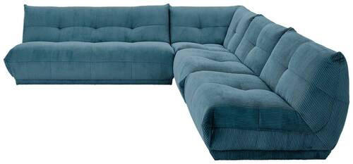 ECKSOFA Petrol Cord - Petrol, Trend, Textil (285/315cm) - Livetastic