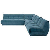ECKSOFA Petrol Cord  - Petrol, Trend, Textil (285/315cm) - Livetastic