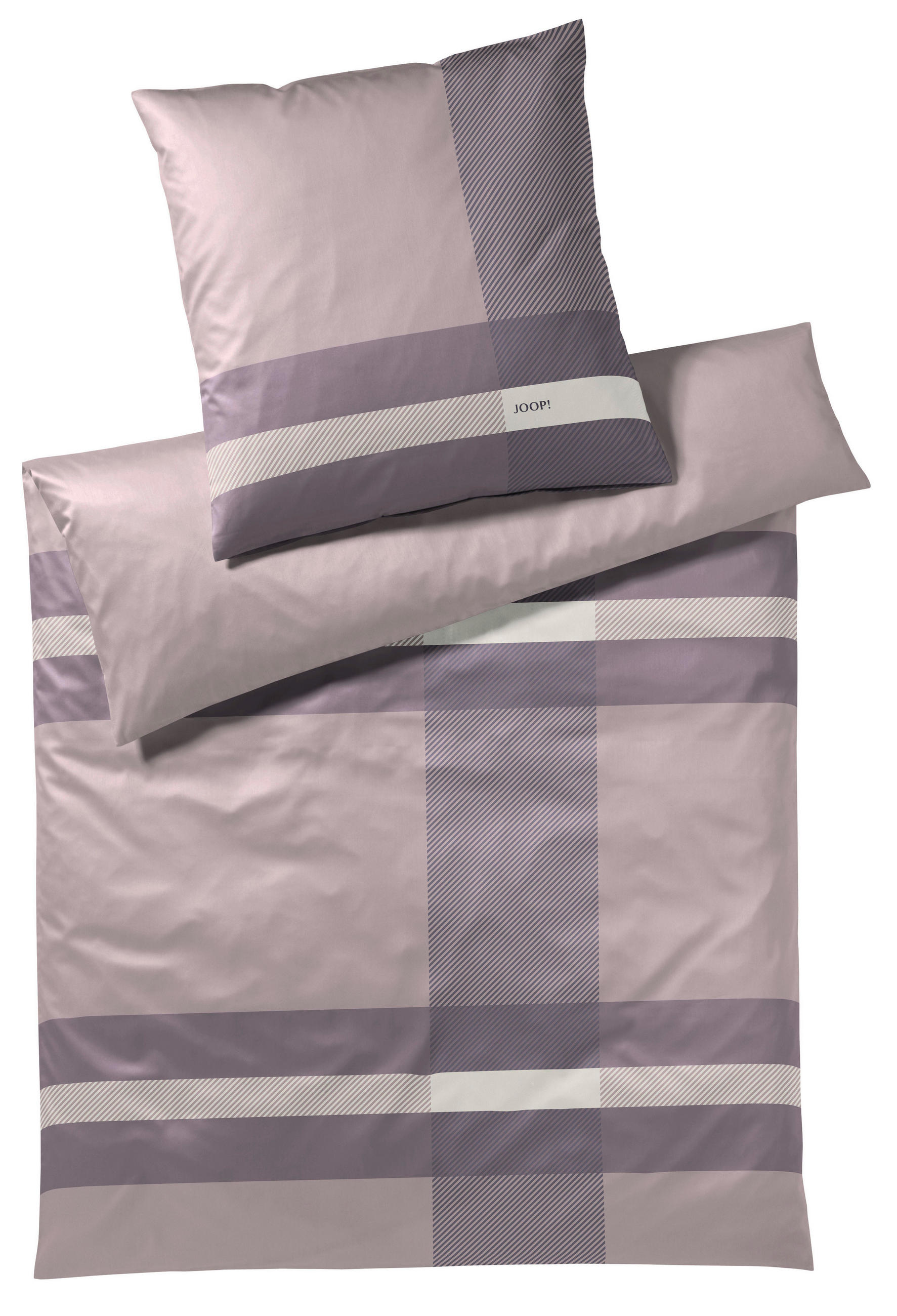 BETTWÄSCHE Modern Makosatin 155/220 cm  - Violett, Design, Naturmaterialien/Textil (155/220cm) - Joop!