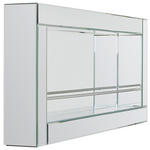 WEINREGAL  - Silberfarben, LIFESTYLE, Glas/Holzwerkstoff (120/52/14cm) - Xora