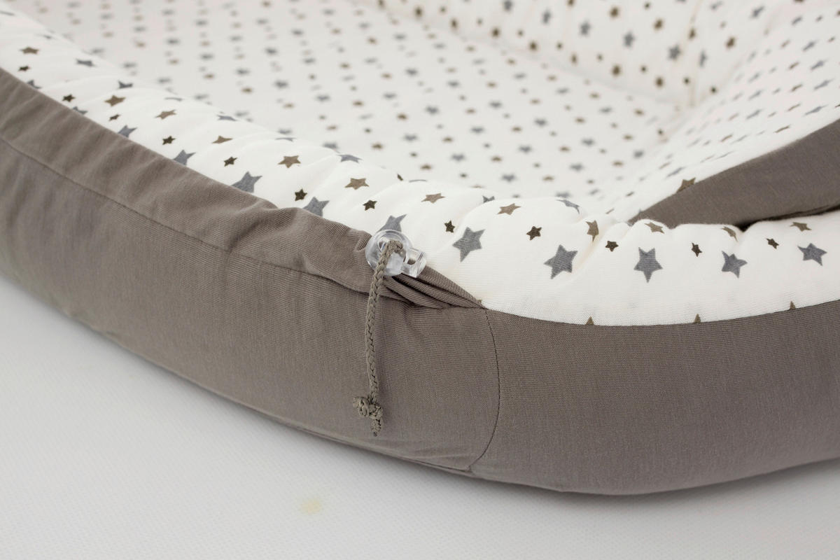 KUSCHELNEST Home Premium  - Dunkelgrau/Weiß, Basics, Textil (84/47/13cm) - Träumeland