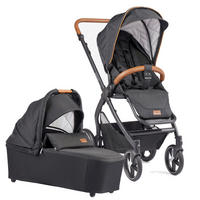 KOMBIKINDERWAGEN FX4 Style Set  - Schwarz, Basics, Textil/Metall (57/129/100cm) - Gesslein