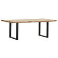 TISCHPLATTE      - Akaziefarben, Design, Holz (220/100/5cm) - Landscape