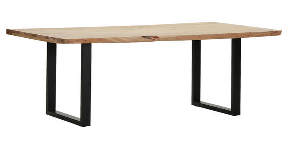 TISCHPLATTE      - Akaziefarben, Design, Holz (220/100/5cm) - Landscape