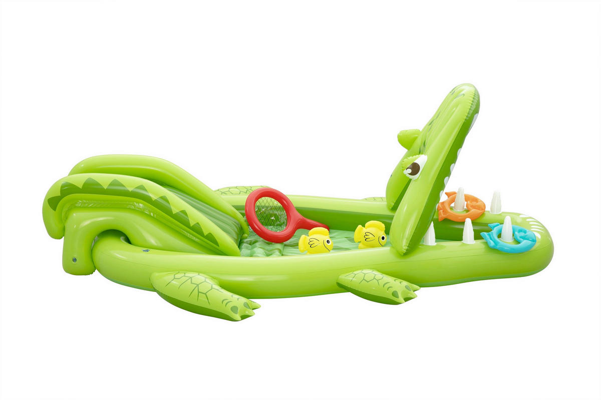 PLANSCHBECKEN 234/163/87 cm  - Grün, Basics, Kunststoff (234/163/87cm) - Bestway