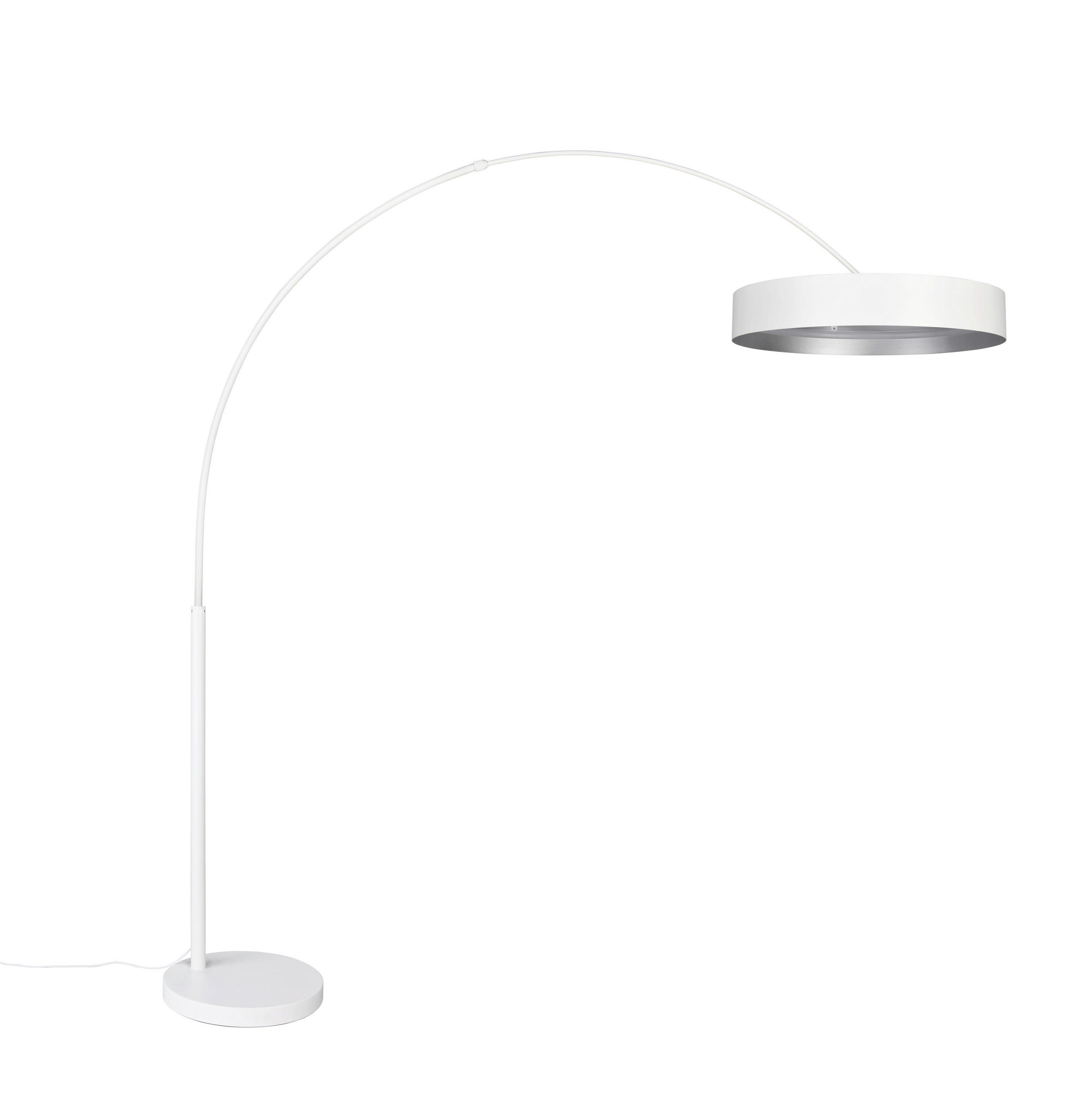STOJACÍ LED SVÍTIDLO, 60/200 cm  - bílá/barvy stříbra, Design, kov (60/200cm) - Musterring