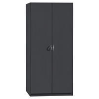 DREHTÜRENSCHRANK in Grau  - Silberfarben/Grau, Design, Holzwerkstoff/Kunststoff (91/197/54cm) - Boxxx
