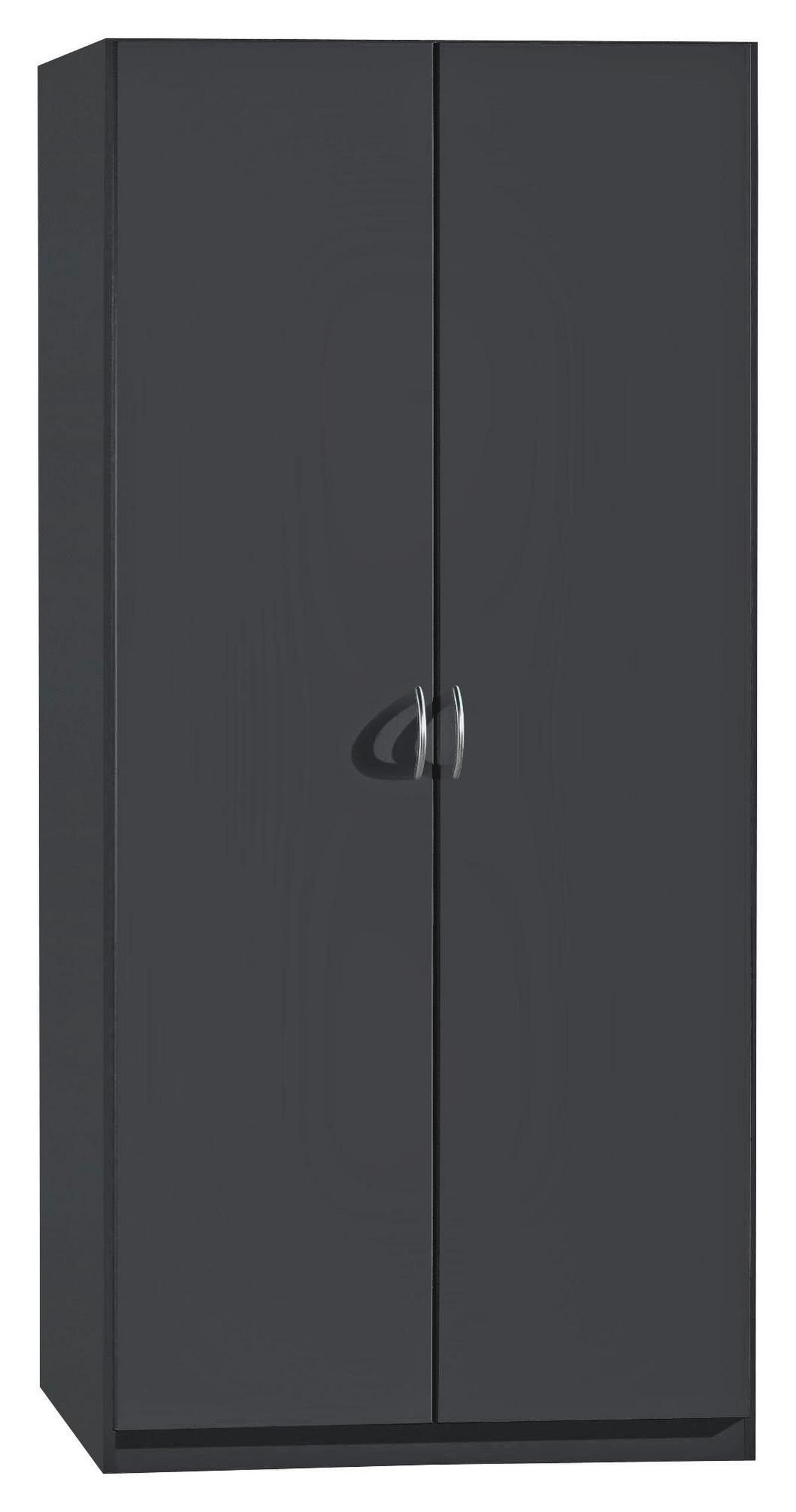 DREHTÜRENSCHRANK in Grau  - Silberfarben/Grau, Design, Holzwerkstoff/Kunststoff (91/197/54cm) - Boxxx