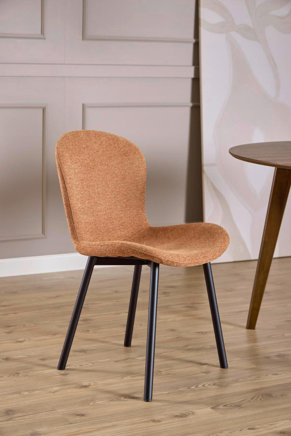 STOL 2 styck  flatväv  svart, terrakotta  - svart/terrakotta, Trend, metall/textil (50/86/58cm) - Best Price