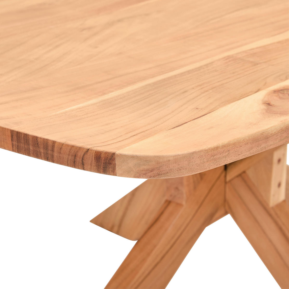 COUCHTISCH Akazie Hartholz 110/70/45 cm oval  - Akaziefarben, Design, Holz (110/70/45cm) - Livetastic