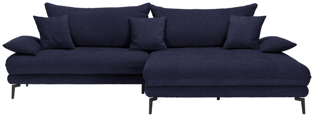 Freisteller von MID.YOU ECKSOFA PRATO Schwarz Flachgewebe.